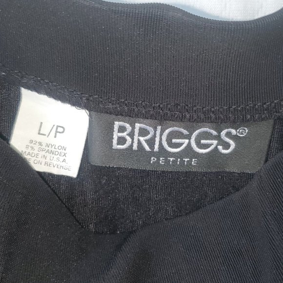 Briggs Petite - Long Black Skirt 16-Button - Sz PL - Picture 4 of 4